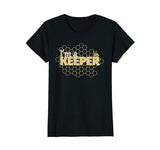 Bee t shirt I'm a Keeper funny beekeeper tee