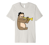 Jazz Sloth Trumpet Funny Musician T-Shirt