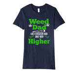 Dad Weed Marijuana T-shirt Funny 420 Cannabis Gifts Men THC