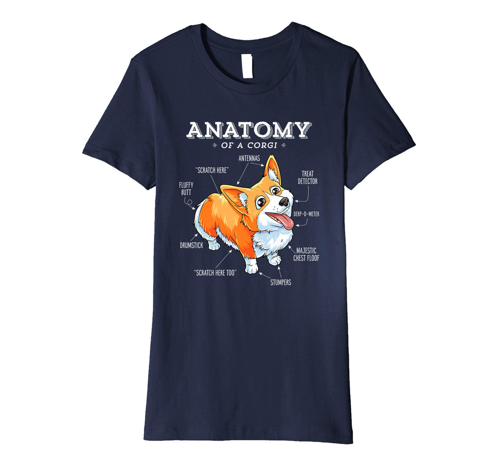 Anatomy of a Corgi T-Shirt Funny Corgis Dog Puppy Shirt Tees