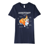Anatomy of a Corgi T-Shirt Funny Corgis Dog Puppy Shirt Tees