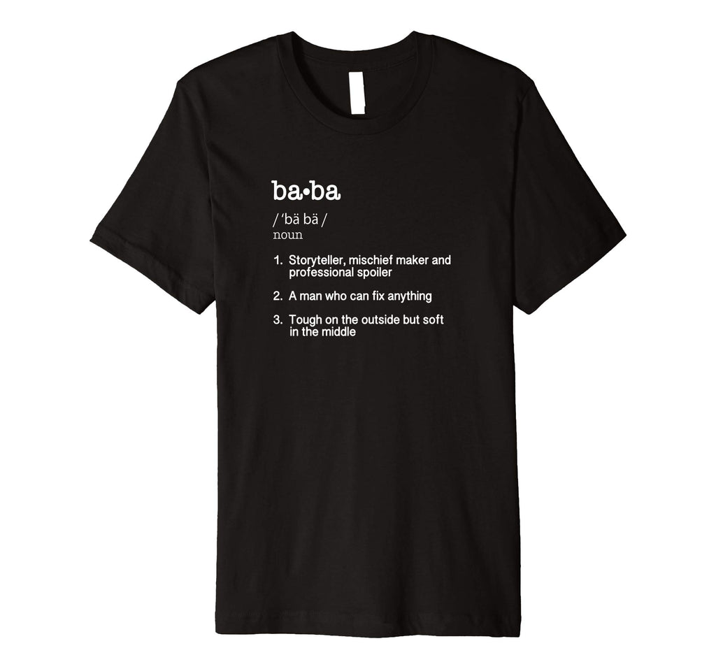 Baba Definition T Shirt - Funny Cool Present Gift Tee