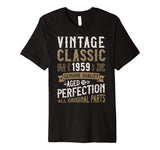60 years Birthday T-Shirt 1959 Funny Aged Distressed Tshirt