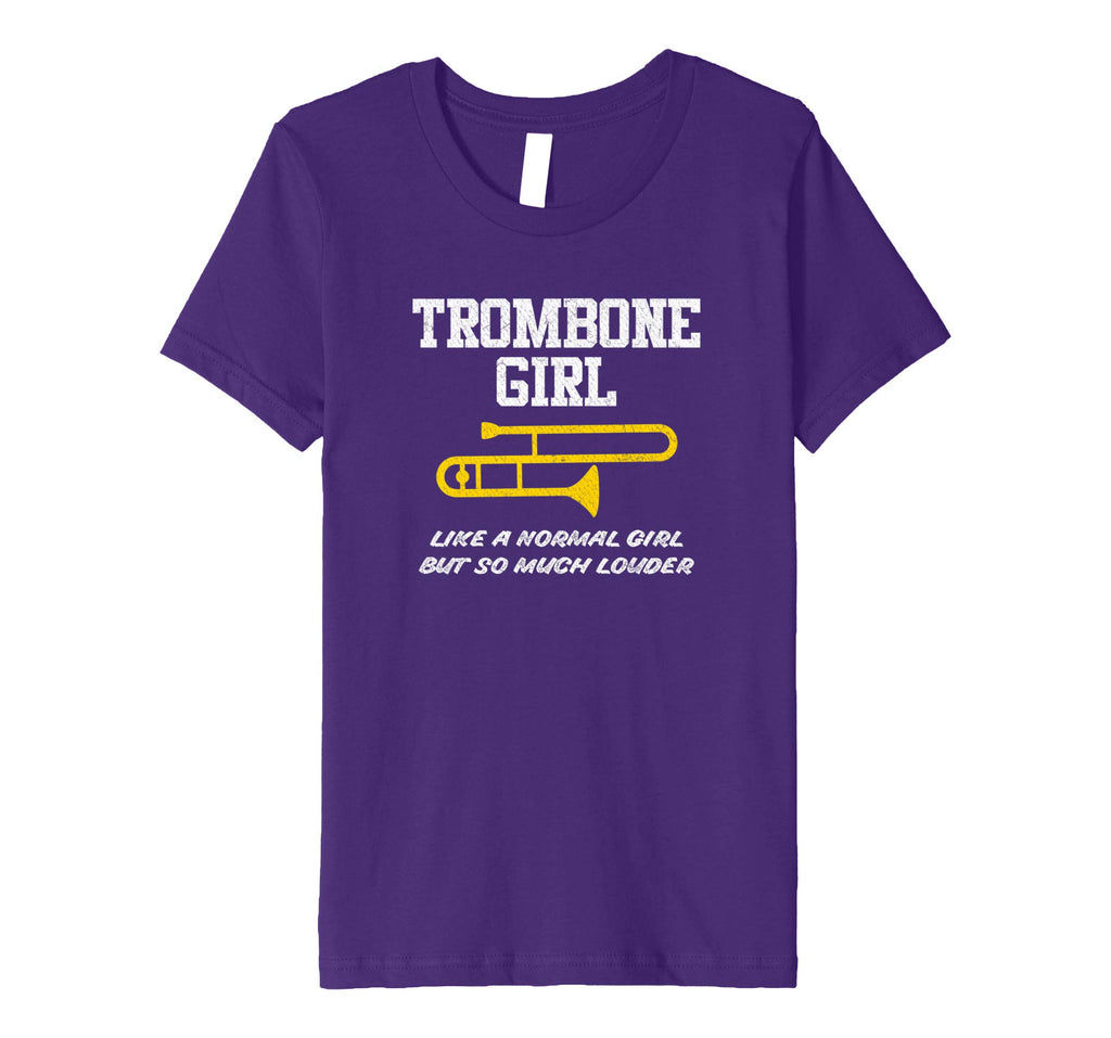 Funny Trombone Girl Shirt Cute Marching Band Cool Gift