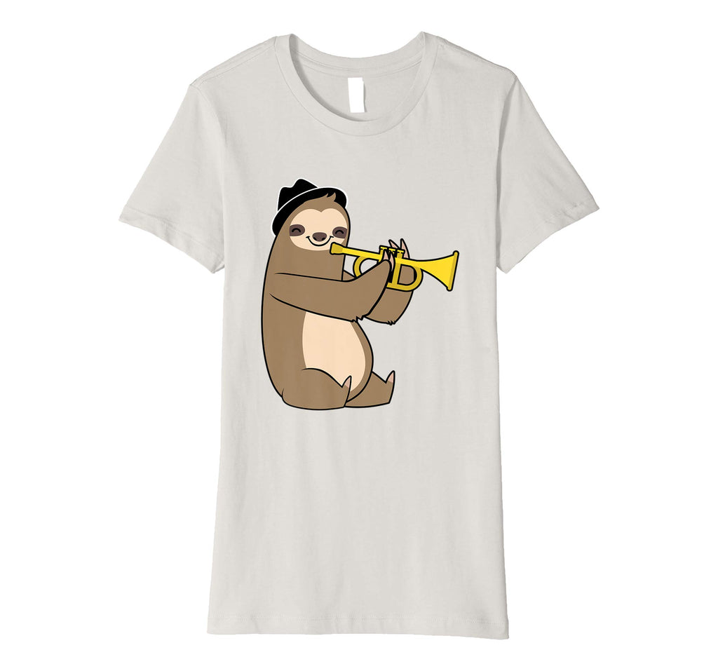 Jazz Sloth Trumpet Funny Musician T-Shirt