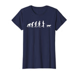 A Man With Dog Human Evolution Funny Tshirt