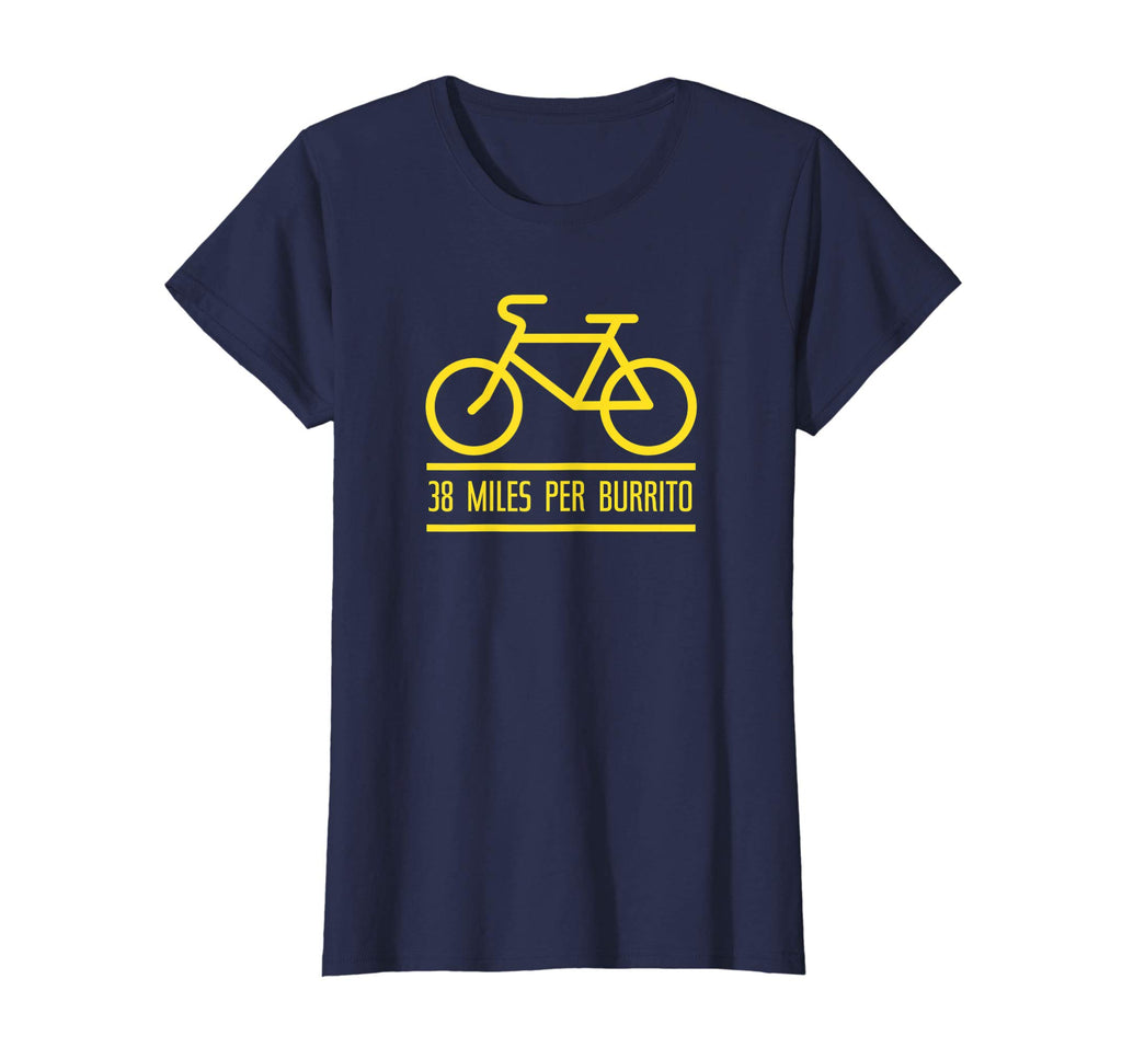 38 Miles Per Burrito T-Shirt | Funny Bike Shirt