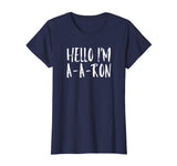 Funny Hello I'm A-A-RON - Viral Video Tshirt