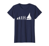 &quot;Evolution of the Sailor&quot; Funny Sailing Evolution T-shirt