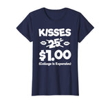 Kisses 25 Cents Funny Boys Girls Kids Valentines Day TShirt
