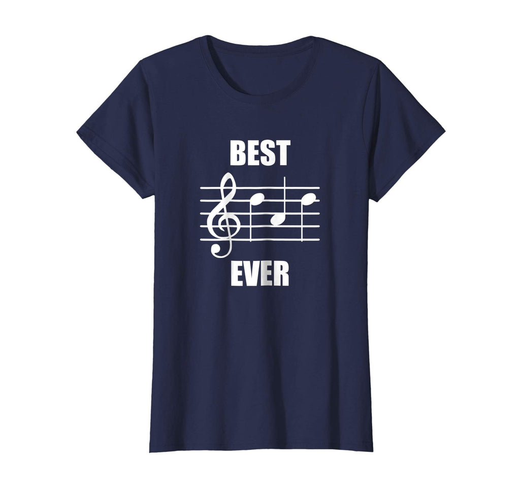Best Dad Ever Treble Clef Musician Funny T-Shirt For Dad