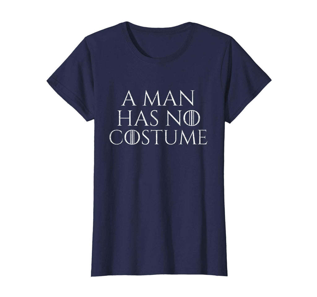A Man Has No Costume Vintage T-Shirt Funny Halloween Joke