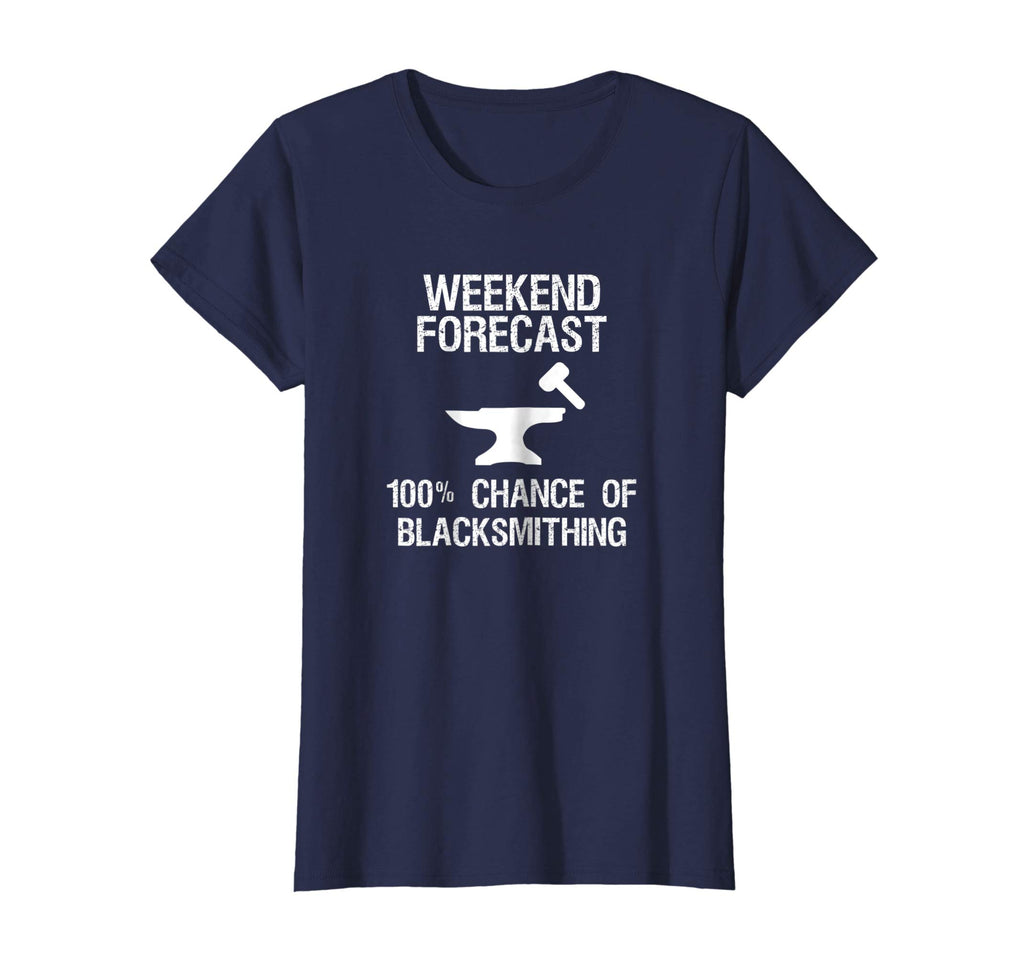Blacksmith T-shirt - Funny Blacksmithing Weekend Forecast