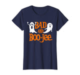 Bad And Boozy Ghost T-Shirt Funny Halloween Cute Drinking