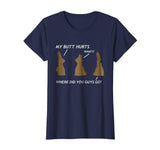 My Butt Hurts Chocolate Bunny Easter Funny Shirt