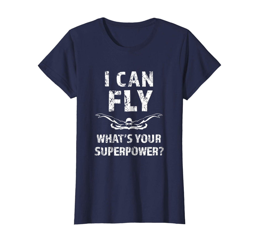 Funny I can fly what's your superpower? Swimmers Shirt