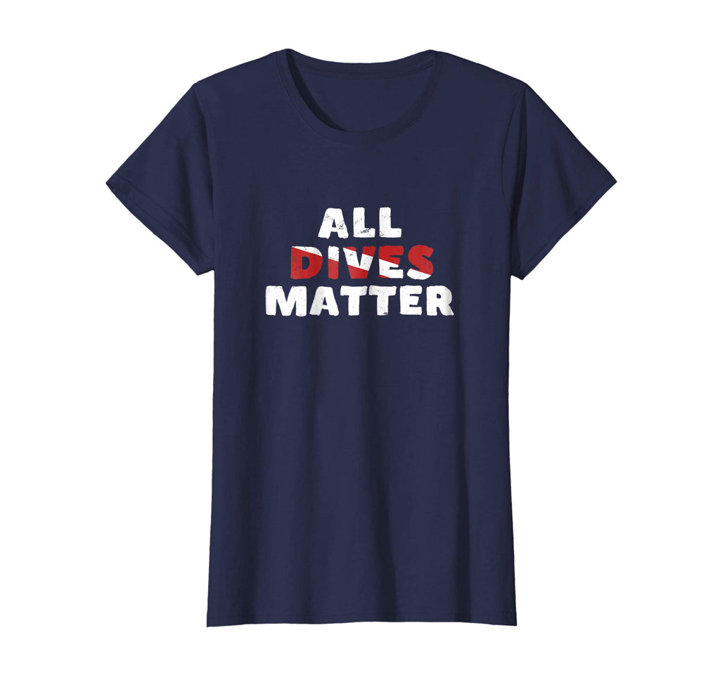 Scuba Diving T Shirt All Dives Matter Funny Diver Flag Shirt