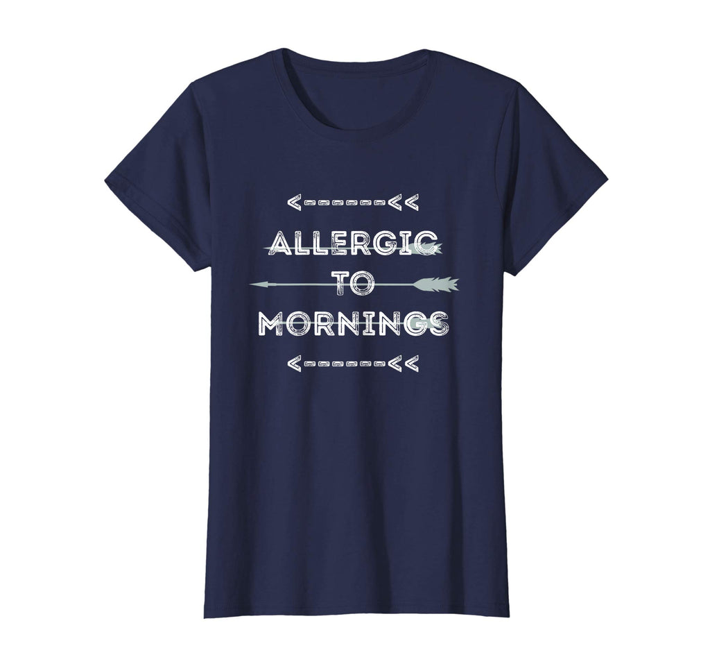Allergic To Mornings Funny T-Shirt