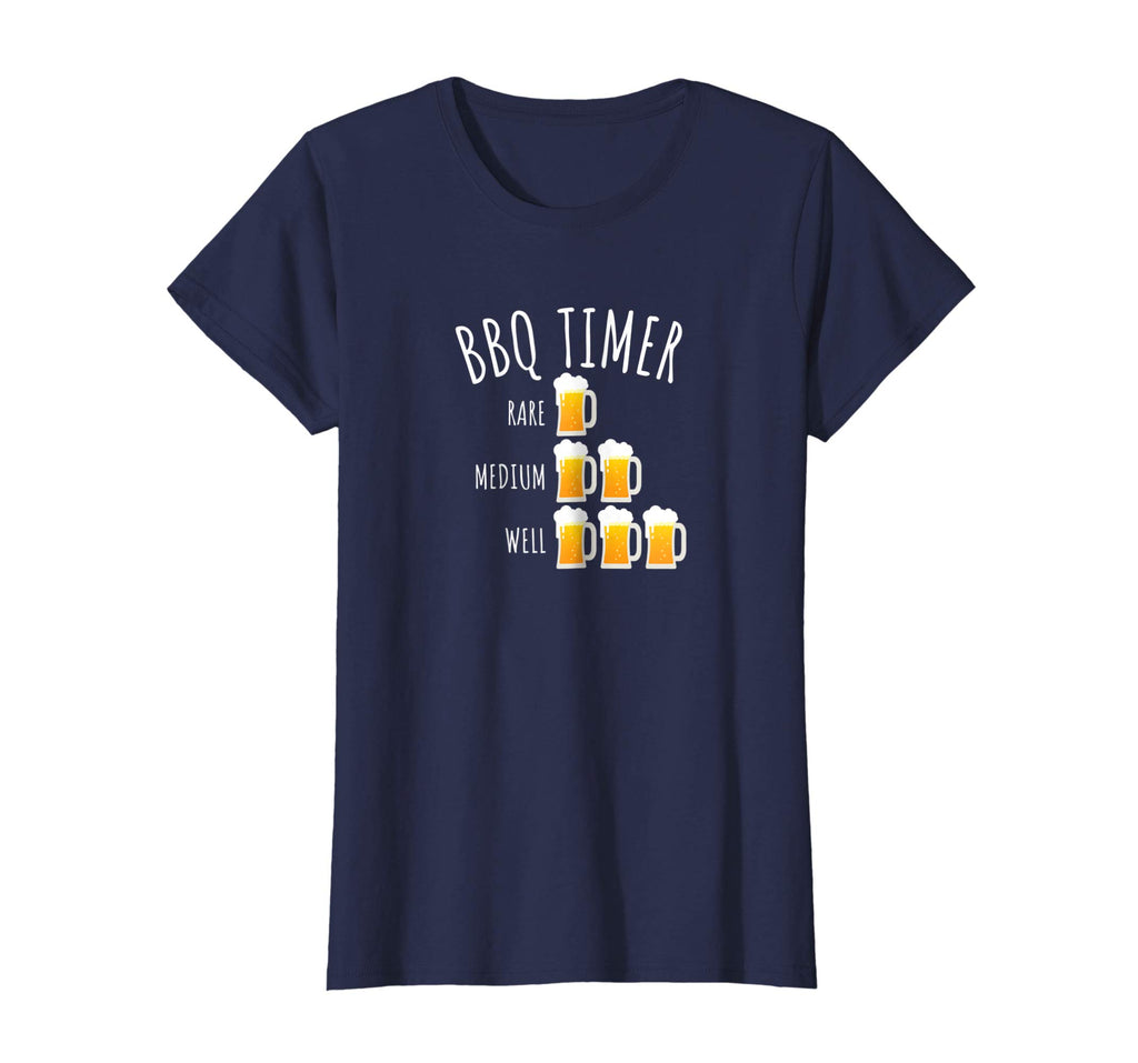 BBQ Timer Beer Drinking Funny Grilling T-Shirt