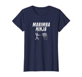 Marimba Ninja Funny Marching Band Percussion Gag T-Shirt