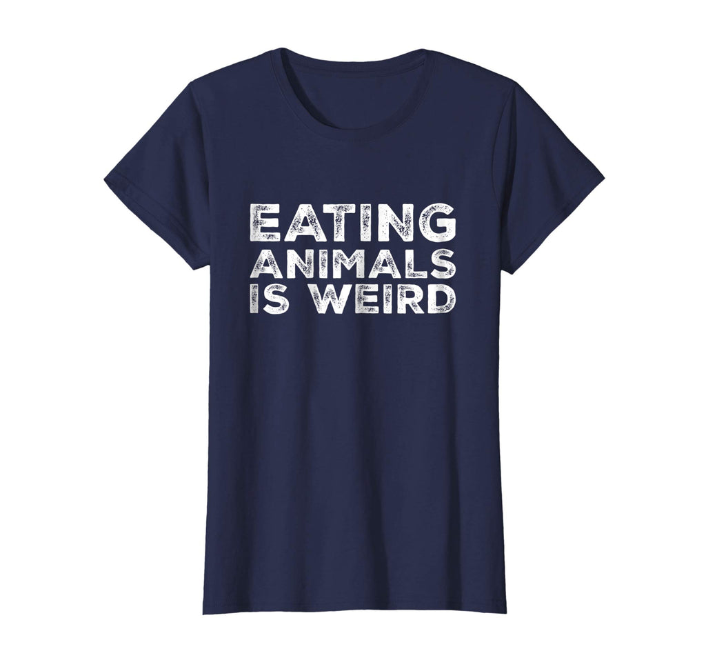 Eating Animals Is Weird T-Shirt - Vegan Vegetarian Funny Tee