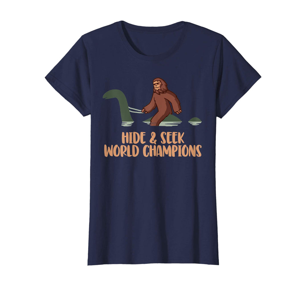 Hide and Seek World Champions Bigfoot &amp; Nessy Funny T-Shirt
