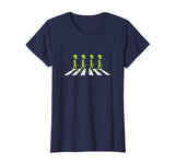 Aliens crossing and walking across road funny shirt gift