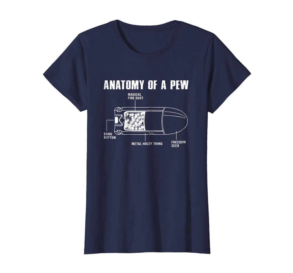 Anatomy Of A Pew Funny Bullet Gun Lovers T-Shirt