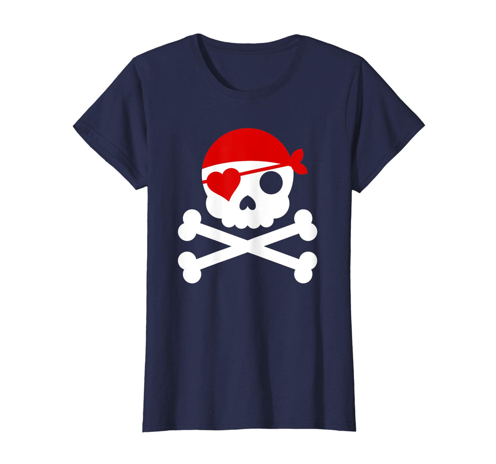 Valentines Day Love Pirate Heart t Shirt - Funny Gift Tee