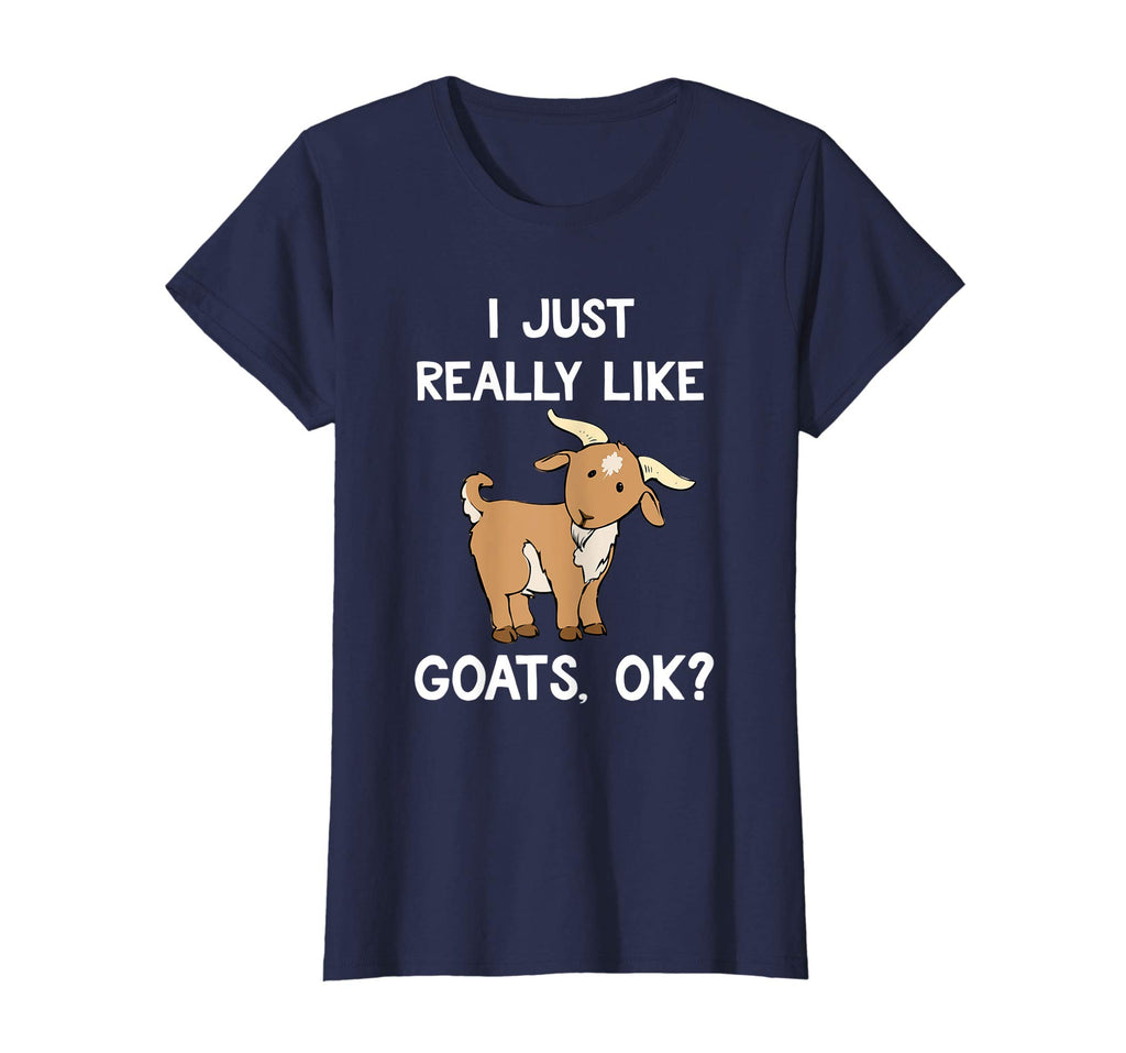 Funny Goat Shirt | I Just Really Like Goats Farmer T-Shirt