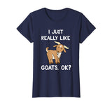 Funny Goat Shirt | I Just Really Like Goats Farmer T-Shirt