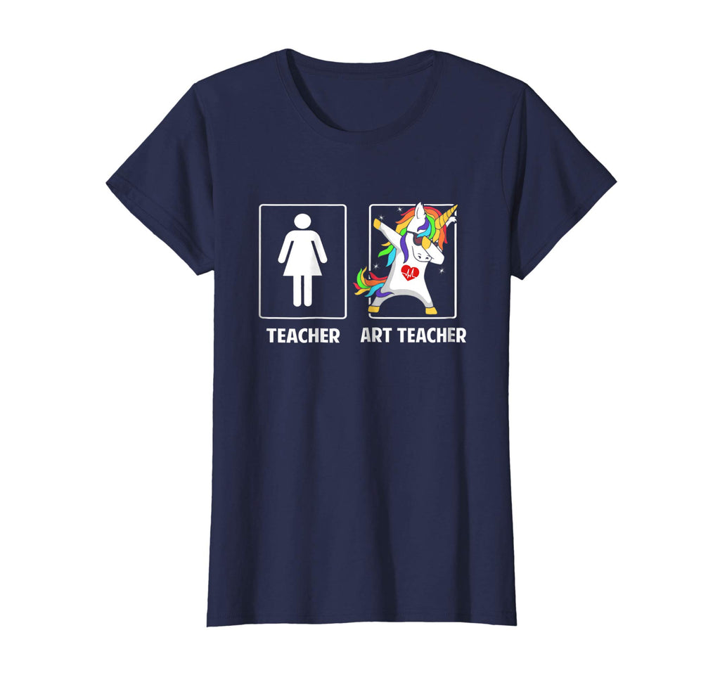Art Teacher Unicorn Dabbing Funny T Shirt Gifts Dab Dabs