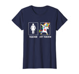 Art Teacher Unicorn Dabbing Funny T Shirt Gifts Dab Dabs