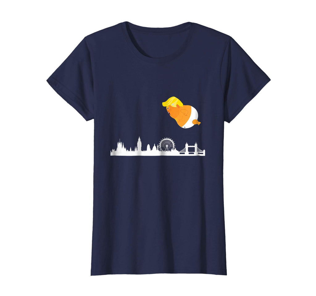 Baby Trump Balloon London Funny Anti Trump T-shirt