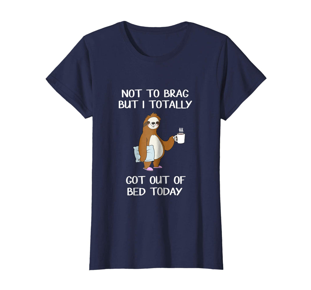 Funny Sloth T-Shirt Sleepy Pajama T Shirt Got Out Of Bed Tee