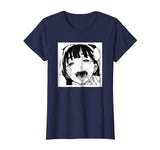 Ahegao T-Shirt Anime Funny Tee Hentai Cartoon Shirt