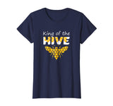 Beekeeping King of The Hive Tshirt Beekeeper Bee Funny Gifts