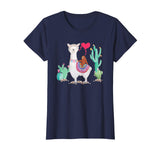 Sloth Riding Llama Tshirt Funny Valentines Day Gift