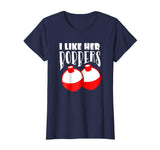 Men's I Like Her Bobbers T-Shirt Funny Fishing Couples Gifts
