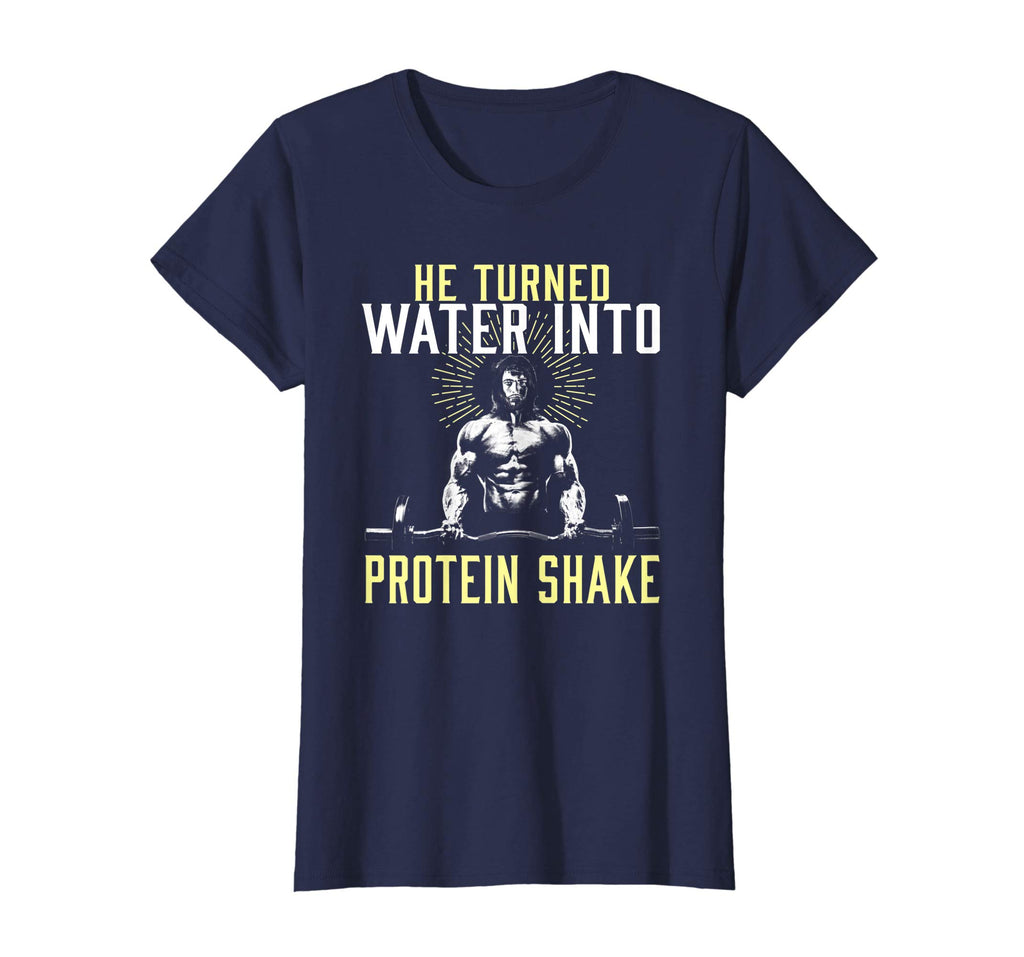 Muscle Weight Lifting Jesus Christian Funny Workout T-Shirt