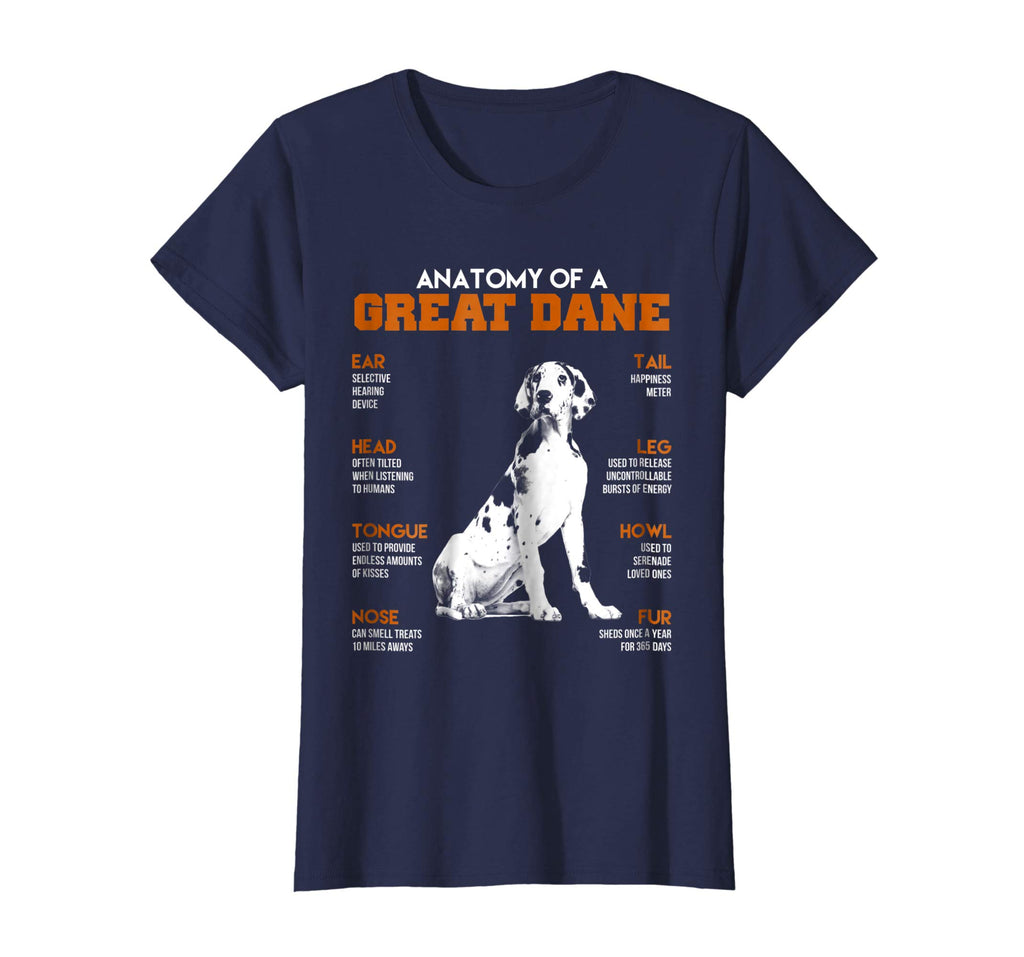 Anatomy Of A Great Dane Dogs T Shirt Funny Gift