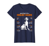 Anatomy Of A Great Dane Dogs T Shirt Funny Gift