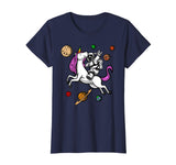 Astronaut Riding Unicorn Funny Space Boys Girls T-Shirt