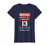13th Birthday T Shirt Cool and Funny For Girls And Boys