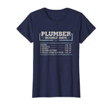Hourly Rate Funny Plumber T Shirt