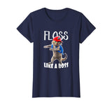 Funny Graphic T Shirt Flossing School Cat Floss like a Boss