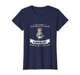 BE YOURSELF LUNCH LADY T-SHIRT Funny School Teacher Student