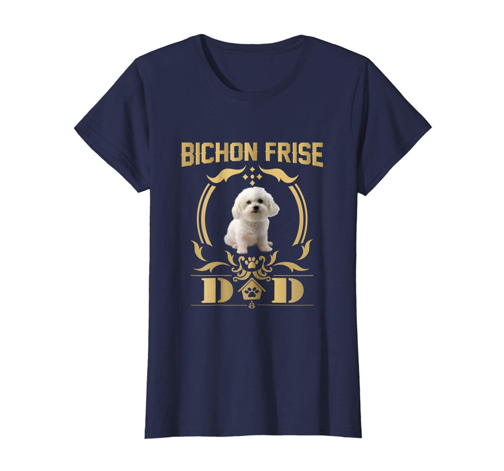 Bichon Frise Dad Funny Shirt - Father's Day Gift Tee