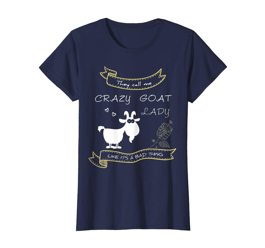 Crazy Goat Lady Funny T-Shirt for Goat Lovers