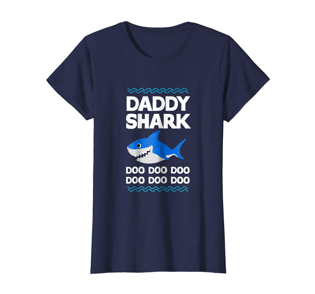 Daddy Shark T-Shirt Doo Doo Funny Baby Mommy Kids Video Tee